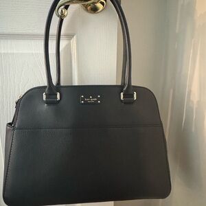 kate spade Black Leather Dome Satchel
